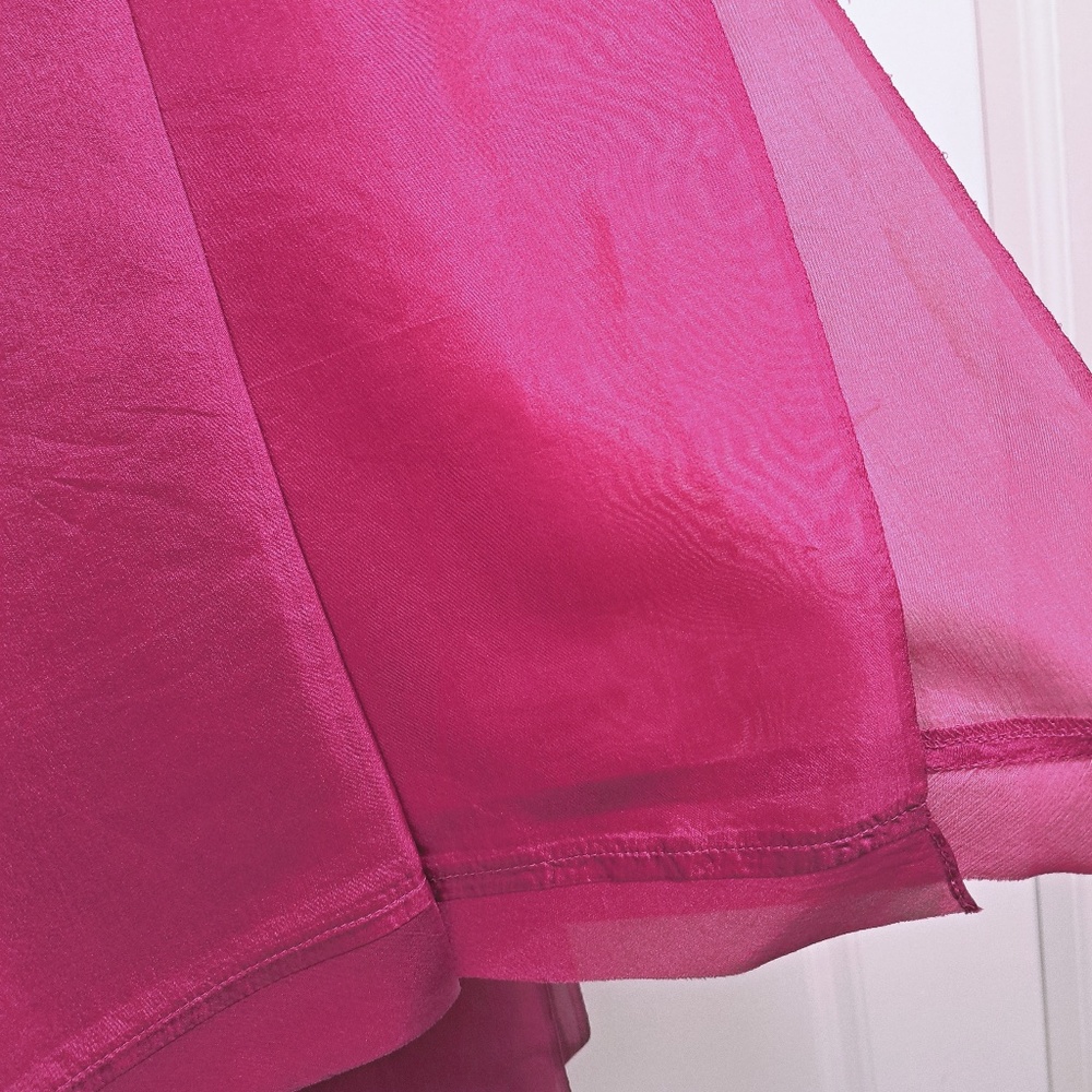 Eileen Fisher Washed Silk Scarf Grape - Picture 5 of 10